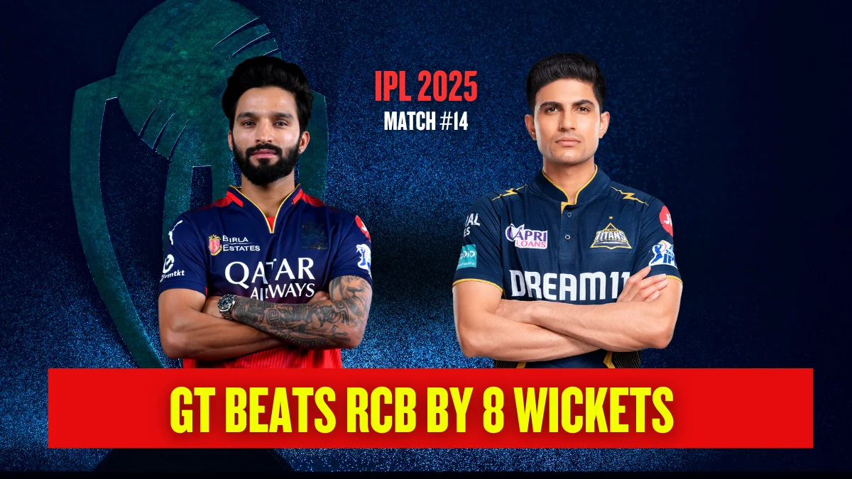 Image: IPL 2025 Match 14: Gujarat Titans Beats Royal Challengers Bengaluru, Credit: Vikk/indianpremierleague